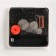Wall clock, series: photo frames, "flower", smooth move, 52 x 26 x 3 cm, dial 11 x 17 cm 7403