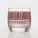 Low glass glass "Lines", 310 ml, lilac color