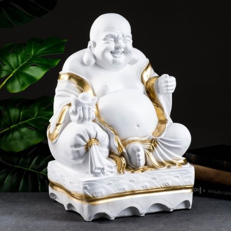 Piggy bank "Hothey sitting big" gilding, 32x25x51cm