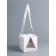 Box under the bento-port with ribbons, white, 15.5 x 15.5 x 16 cm