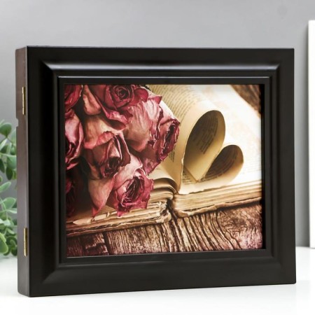 Key "Flowers on the Book" Wenge 26.5x31.5x4.5 cm