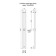 Terminus duo electric heated towel rail "Circle", 1200x114 mm, chrome