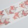 Stickers for creativity "butterflies red on cells" set of 3 sheets 6x21 cm