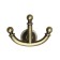 Hook furniture tundra TKT006, three -rod, bronze