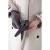 Gloves, size 8, without insulation, gray color