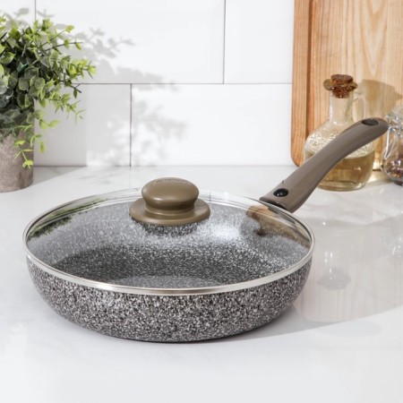 Sleepyx pan, d = 26 cm, removable handle, glass cover, anti -stick coating, color gray color
