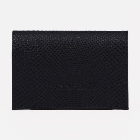 Cover for passport, black color