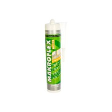 Герметик Makroflex AX104, силиконовый, универсальный, белый, 290 мл