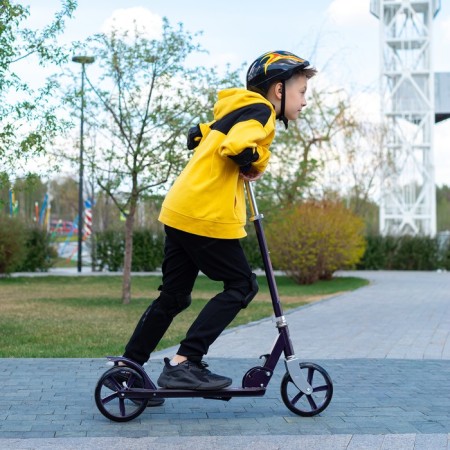 Graffiti scooter, folding, Pu 200 mm wheels, ABEC 7, black color-9