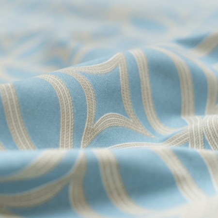 Set of curtains "Minas", size 170x270 cm, blue color-1