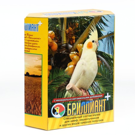 Diamond food for medium parrots, with plant and mineral additives, 500 g