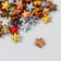 Beads for creativity plastic "Vintage. Volumetric stars" mix set 15 grams 0.4x0.9x0.9 cm