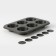 The form for baking the share "Jacqueline. Circle ”, 26 × 18 × 3 cm, 6 cells, a removable bottom, anti -stick coating, black color