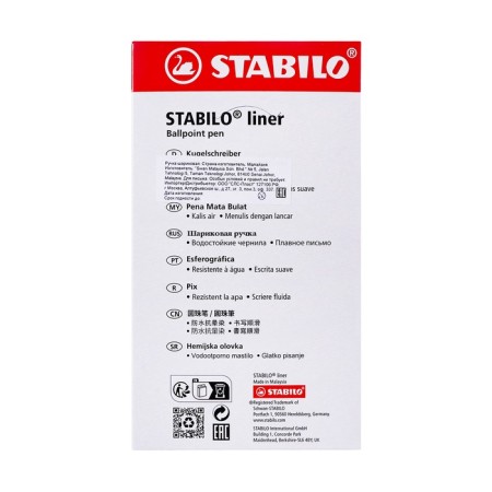 Ballic handle Stabilo Liner 808f, for writing, node 0.5 mm, blue-5