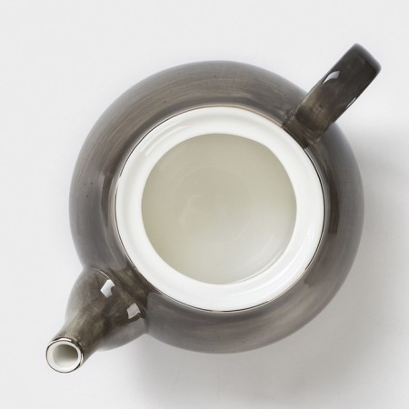 Kettle porcelain tender, Milky Way, 900 ml, gray color.-3
