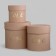 Set of hats 3 in 1 "love" beige, 16 x 15.5 - 11 x 10.5 cm