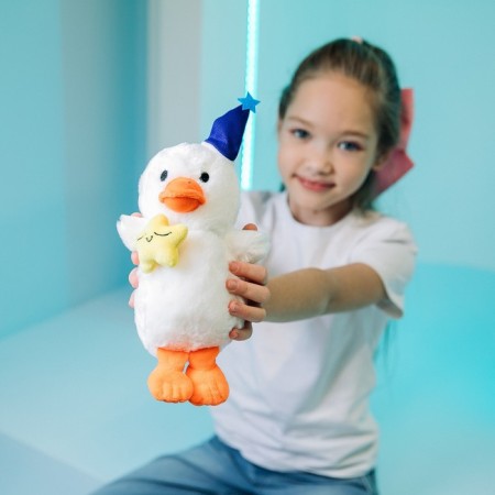 Soft toy "Goose Fedya with a star"-2