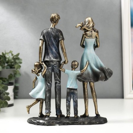 Souvenir Polystone "Big Family" 26.5x7.5x21 cm-3