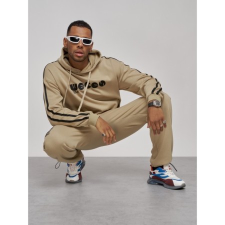 Sports suit men's, size 50, beige color-19
