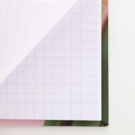 Notepad in a solid cover A7, 64 liters “since March 8. Tulips "-4