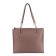 Female bag, genuine leather, pink 33x10x30 cm
