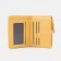 Wallet on the button, yellow color