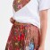 Women's costume (T -shirt/skirt), white/brown color, one size size