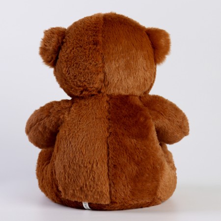 Soft toy "Bear" with a bow, 30 cm, brown color-3
