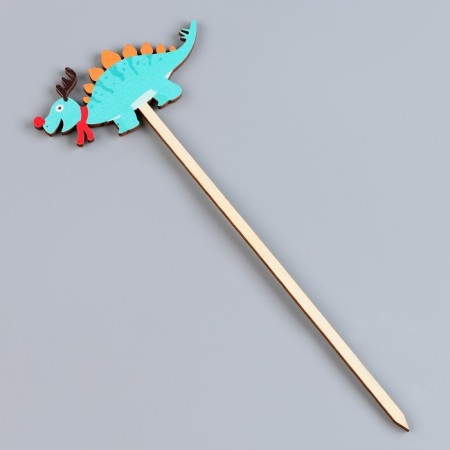 Wooden decor on the stick "Dragon" 20 × 6 × 0.4 cm, mix-4