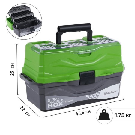 Fishing Tackle Box Box NISUS, Green