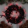 Garland "thread" 10 m, IP44, UMS, dark thread, 100 LED, red glow, 220 V