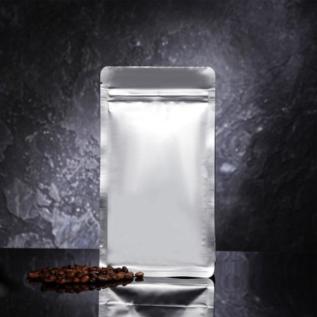 Zip-Lock PP package, with a flat bottom, metallized 12 x 22 cm-2