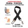 Dog safety belt, shock-absorbing, 75-85 x 2.5 cm, black