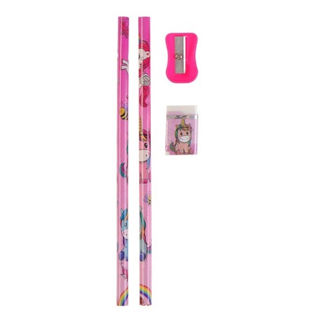 Tables of a desktop children's "unicorn" (stand+2 pencil+ruler+sharpener+eraser+notebook 8 sheets)-2