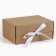 Gift folding box, packaging, “craft, white tape”, 22 x 16.5 x 10 cm