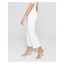 Women's shortened jeans with high landing Conte Elegant, size L, color White
