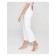 Women's shortened jeans with high landing Conte Elegant, size L, color White