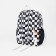 School backpack from textiles on lightning, 5 pockets, black color