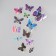 Butterflies cardboard "Cosmos" set 12 pcs h = 4-10 cm