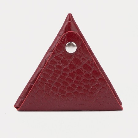 Case for coins/headphones on the button, dark red color