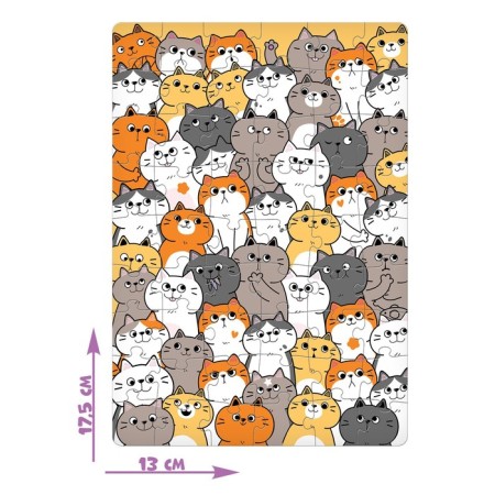 Puzzle "Cute cats", 54 elements-1