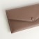 Women's wallet on the button, beige color