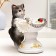 Garden Figure-feeder "cat with a vase" 21x13x20cm