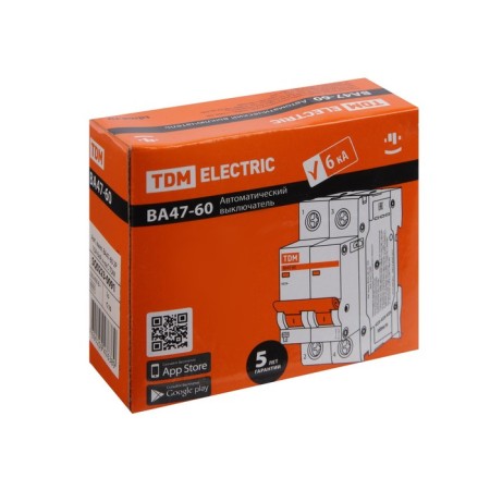 Switch automatic TDM VAL47-60, 2P, 10 A, 6 KA, C, SQ0223-0091-5