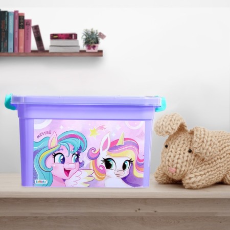 Box for storing toys "Rainbow Unicorns", 6.5 liters-3