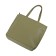 Female bag, artificial leather, olive 30x11x35 cm
