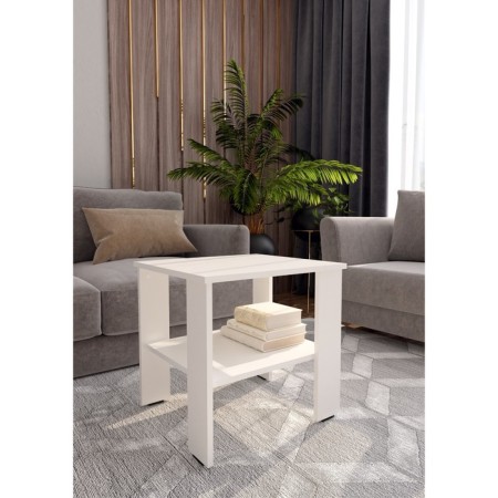 Journal table, 500 × 450 × 473 mm, color white shag.-2