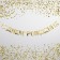 Garland on the tape, metallic "with DR" gold, length 140 cm
