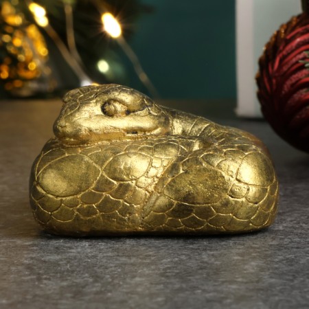 Figure "Snake Glomer" Old Gold, 4x4x2cm