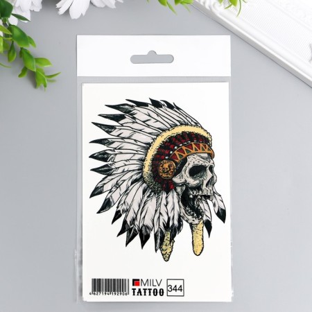 Tattoo "Skull" 10x15 cm-3